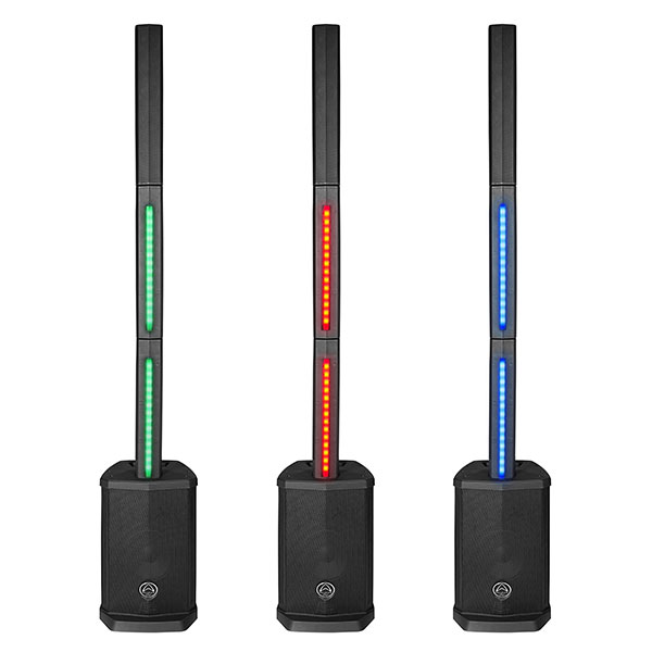LED 照明付きアクティブカラムスピーカー　(1本)